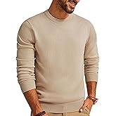 PJ PAUL JONES Men's Sweaters Crewneck Basic Lightweight Wool Blend Knitted Pullover Long Sleeve Shirts for Men