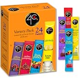 4C Powder Drink Mix Packets, Variety, 24 Count, Singles Stix On the Go, Refreshing Sugar Free Water Flavorings (2.37 Ounce (Pack of 1))