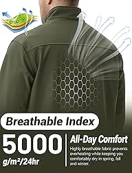 TACVASEN Winter Jackets for Men Fleece Lined Stand