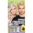 Garnier Hair Color Nutrisse Ultra Color Nourishing Creme, PL1 Light Platinum (Coconut) Permanent Hair Dye, 1 Count (Packaging May Vary)