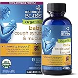Mommy's Bliss Organic Baby Cough Syrup and Mucus + Immunity Support, Contains Organic Agave and Ivy Leaf, Made for Babies 4 m