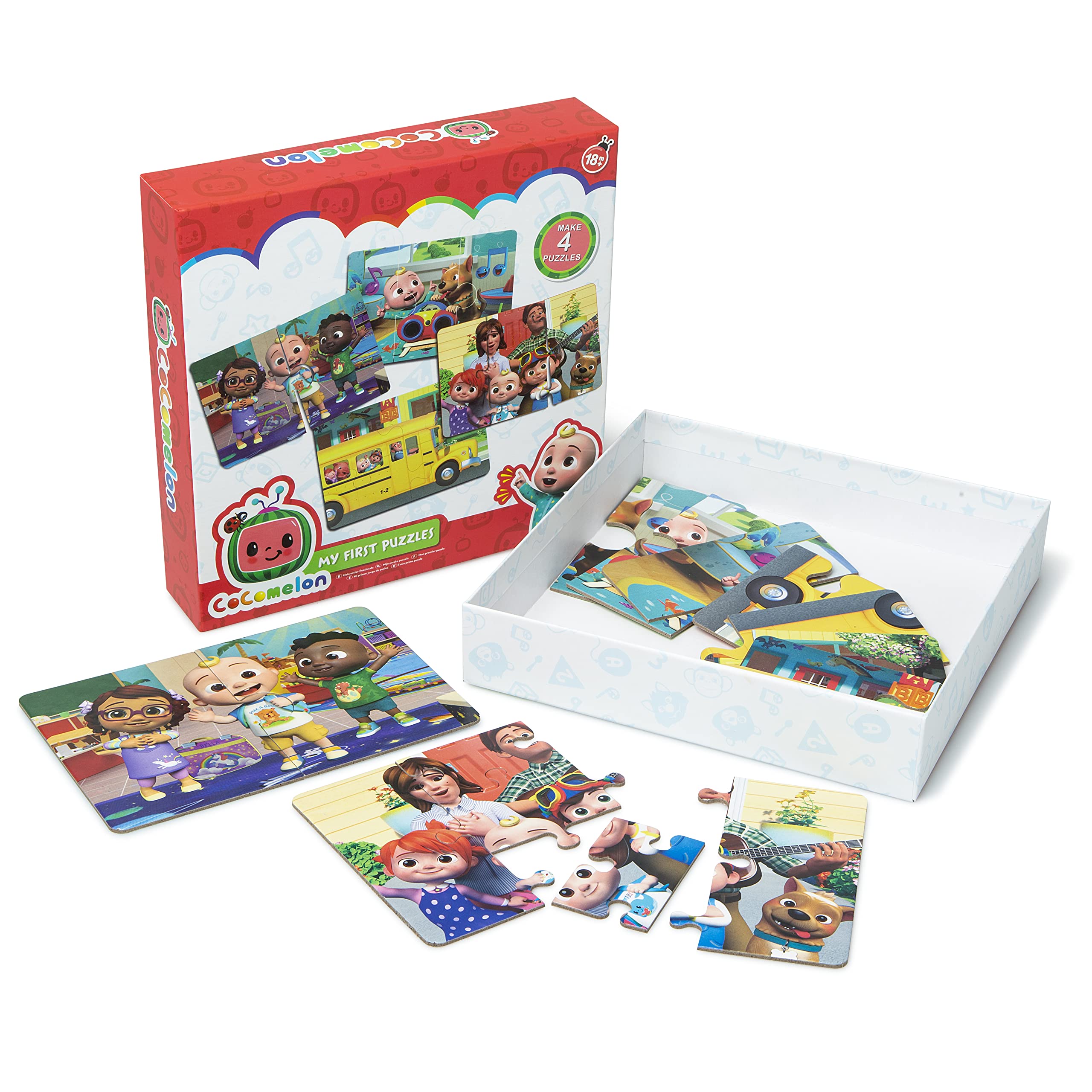CoComelon My First Puzzles Educational Games - Pack of 4 Jigsaw Puzzles