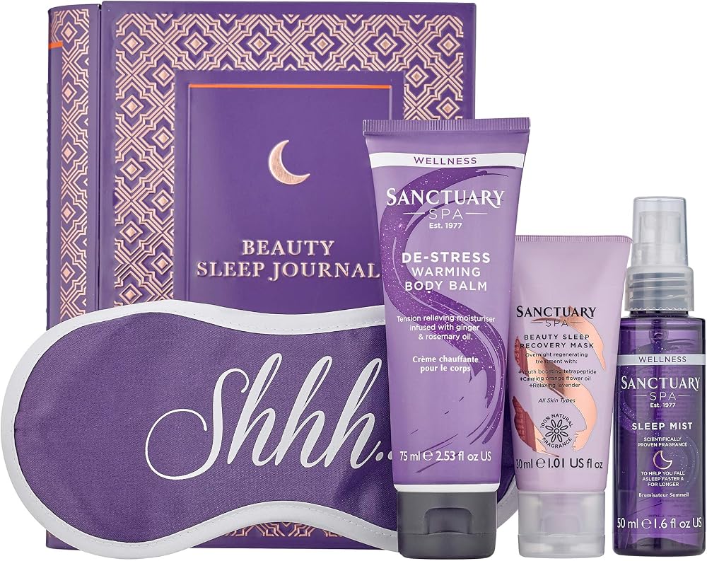 Sanctuary Spa Beauty Sleep Journal Gift Set Vegan Wellness Gift for Her