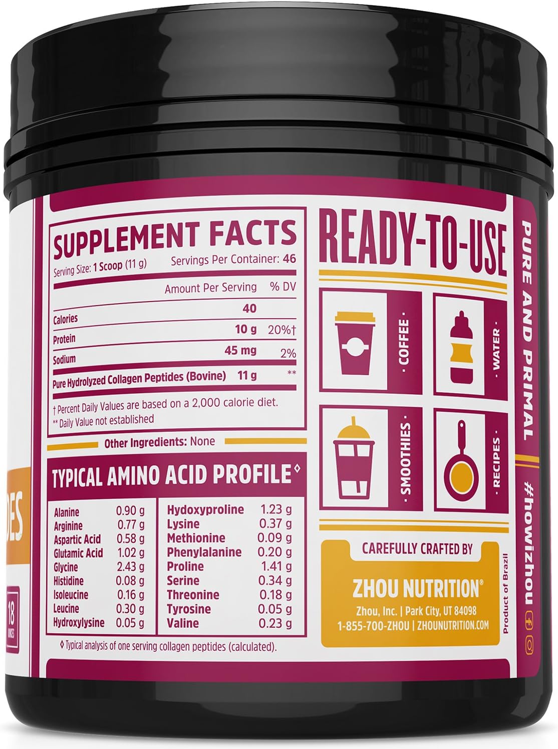 ZHOU COLLAGEN PEPTIDES Northeast Nutrition