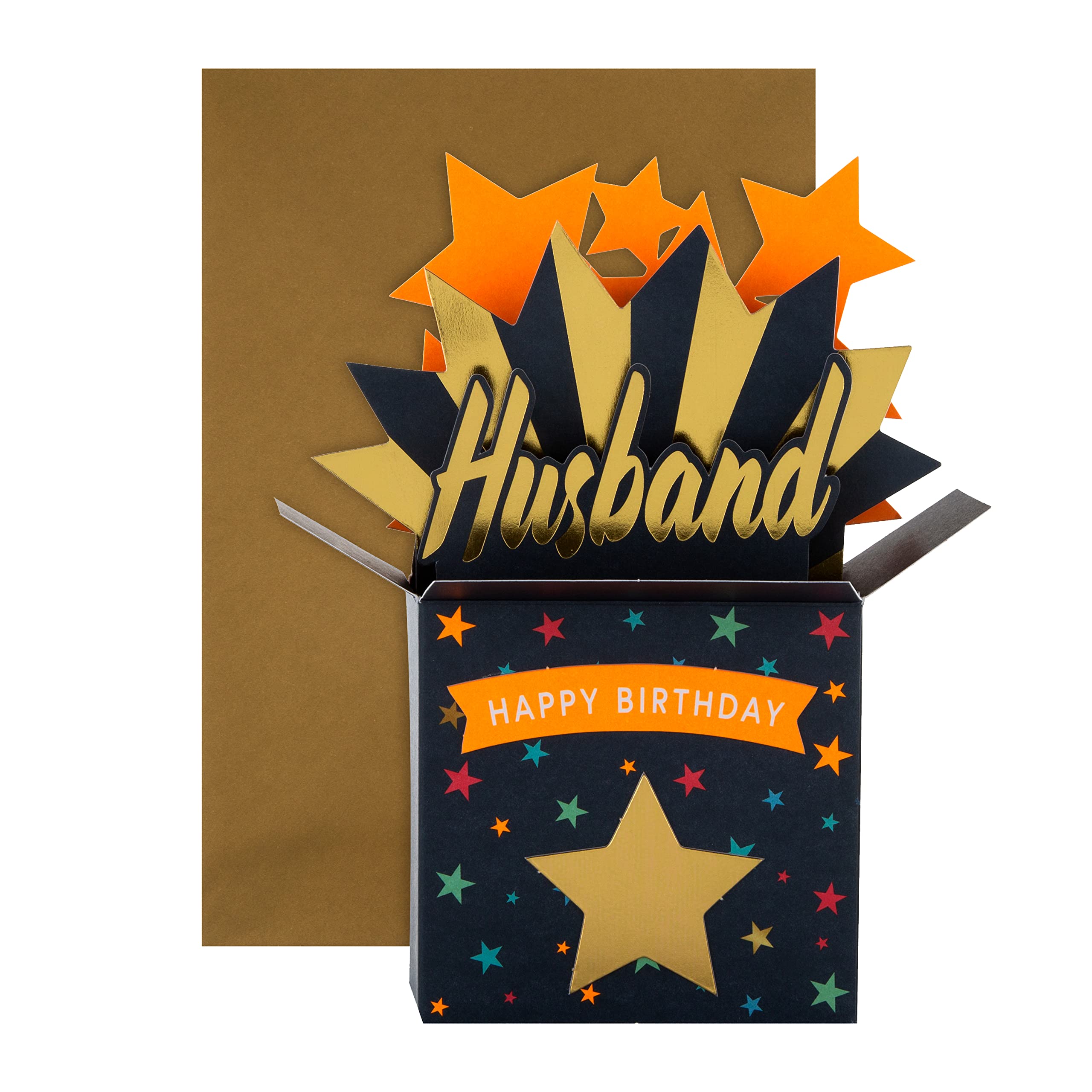 Hallmark 3D Birthday Card for Husband - Open Present Design