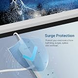 DEWENWILS 6 Way Surge Protected Extension Lead with Individual Switches 3M White view 4