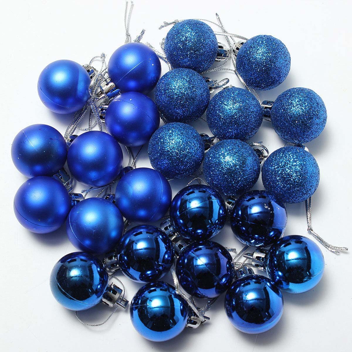 Blue Christmas Baubles: Amazon.co.uk