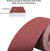 Shineboc Sandpaper Roll 180 Grit 93mm x 10m Emery Cloth for Wood Metal view 6