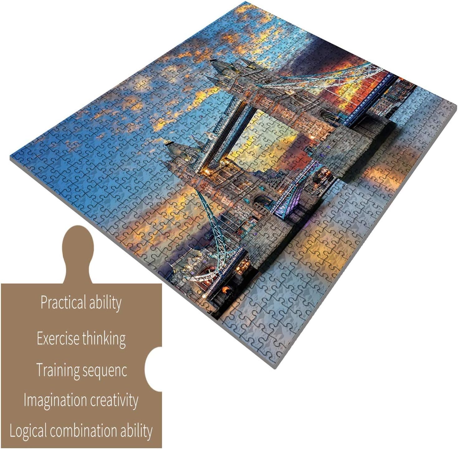 Rocorose 1000 Piece Jigsaw Puzzles For Adults Tower Bridge Puzzle ...