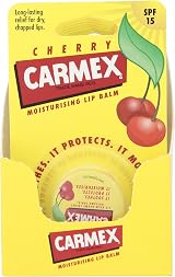 Carmex Blister Lip Balm Pot Cherry 7.5g Pack of 8 SPF 15 Chapped Lips Care view 1