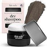 Kitsch Dry Shampoo Powder for Women & Men Dry Shampoo for Dark Hair w/Rice Protein - Unscented, Volumizing, No White Cast, Non Toxic, Non Aerosol, Organic | Ideal Gifts for Women, Travel Size - 8g