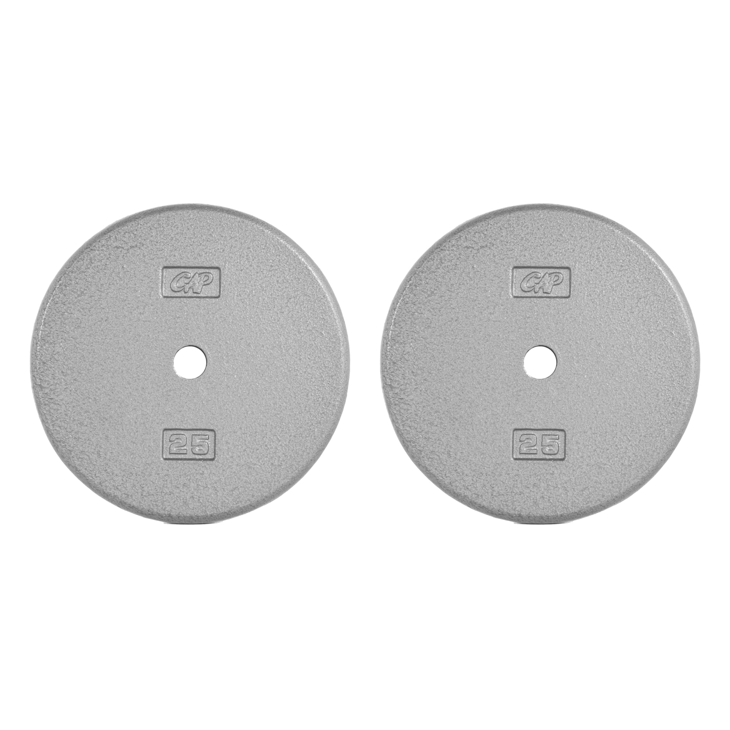 Photo 1 of 1 only**
CAP Barbell Cast Iron Standard 1-Inch Weight Plate Set – Barbell Weights for Home Gym, Strength Training, and Weightlifting, 25 lb