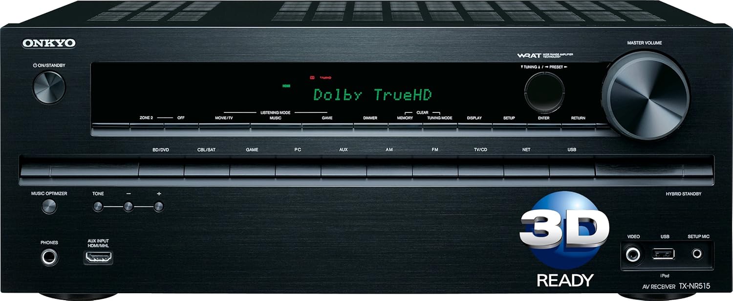 Amazon.com: Onkyo TX-NR515 7.2-Channel Network A/V Receiver (Discontinued  by Manufacturer): Home Audio & Theater