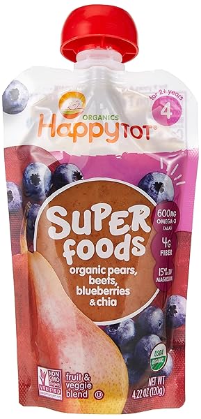 HAPPY BABY BLUEBERRY, PEAR, BEET, 4.22 OUNCE