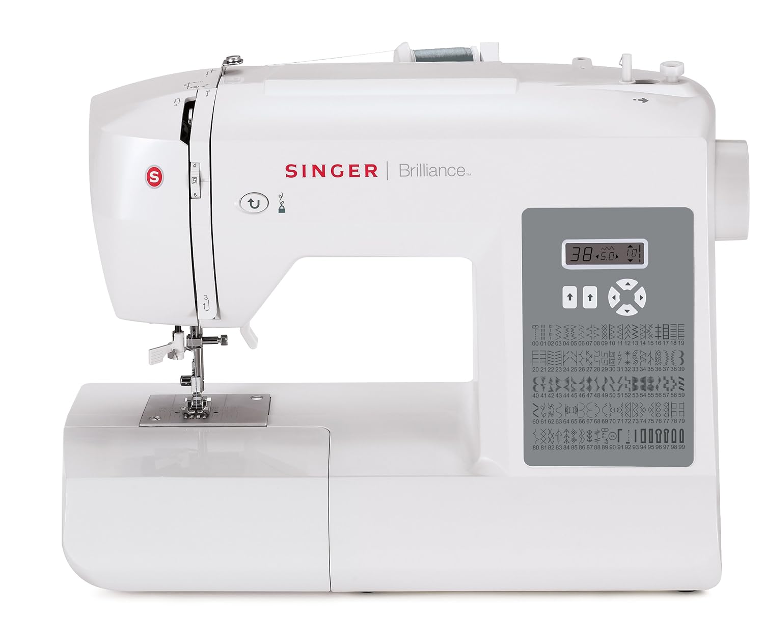 Amazon.com: SINGER | Brilliance 6180 Portable Sewing Machine with Easy  Threading and Free Arm, White/Gray: Kitchen & Dining