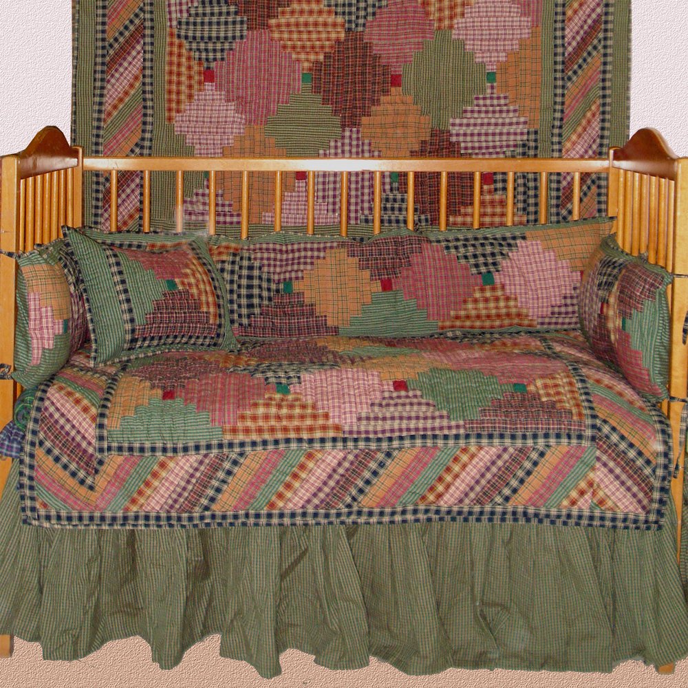 Amazon Com Patch Magic Harvest Log Cabin 9 Piece 100 Cotton