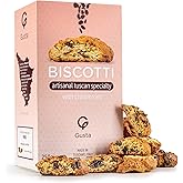 Gusta Authentic Soft Biscotti Cookies Made in Tuscany, Italy - Cranberry - Original Two Bites Size - All Natural Ingredients - Fresh &amp; Genuine Italian Dessert Treats - 8.82oz