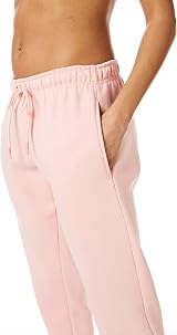 Light & Shade Rose Fleece Joggers XS Drawstring Waist Tapered Bottoms view 2
