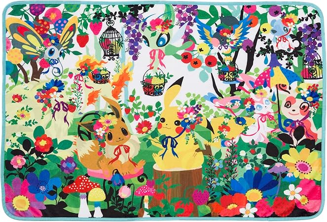 Amazon ポケモンセンターオリジナル ブランケット Berry S Forest Ghost S Castle 森 おもちゃ雑貨 おもちゃ