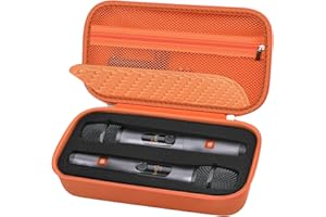Wireless Microphone Case Compatible with JBL Wireless Two Microphone System (Orange)