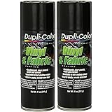 Dupli-Color HVP104 Gloss Black Vinyl & Fabric Coating 11 oz. Aerosol (2 Pack)
