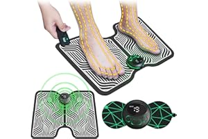 Foot Massager Mat Electric Pulse Feet Acupressure Pad TENS Back Muscle Stimulator with Remote Control EMS Nerve Pain Relief N