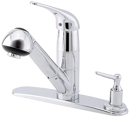 Danze D455512 Melrose Single Handle Pull Out Kitchen Faucet With