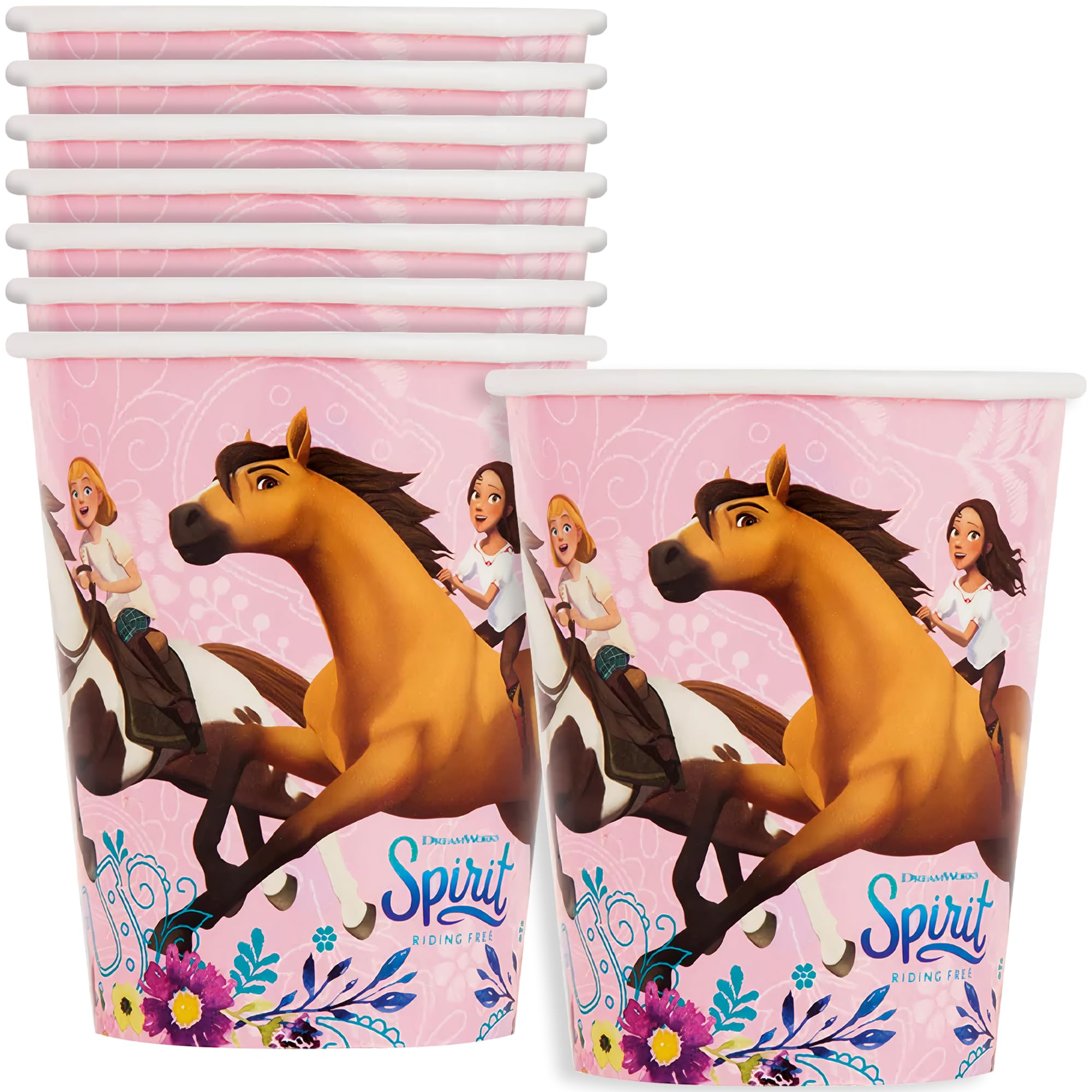 Spirit Riding Free 9 oz Paper Cups [8 Per Package]