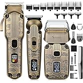 Scttomon Beard Trimmer Kit Hair Clipper Set Professional Electric Foil Shaver Razor for Men Haircutting Machine for Barber Clippers and Trimmers Grooming Kit Nose Body Hair Trimmer