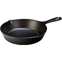 Lodge 8 Inch Cast Iron Pre-Seasoned Skillet – Signature Teardrop Handle - Use in the Oven, on the Stove, on the Grill, or Ove