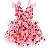 IMEKIS Toddler Girls Butterfly Birthday Dress Rainbow Tulle Formal Wedding Party Ruffle Tutu Dresses Photo Shoot