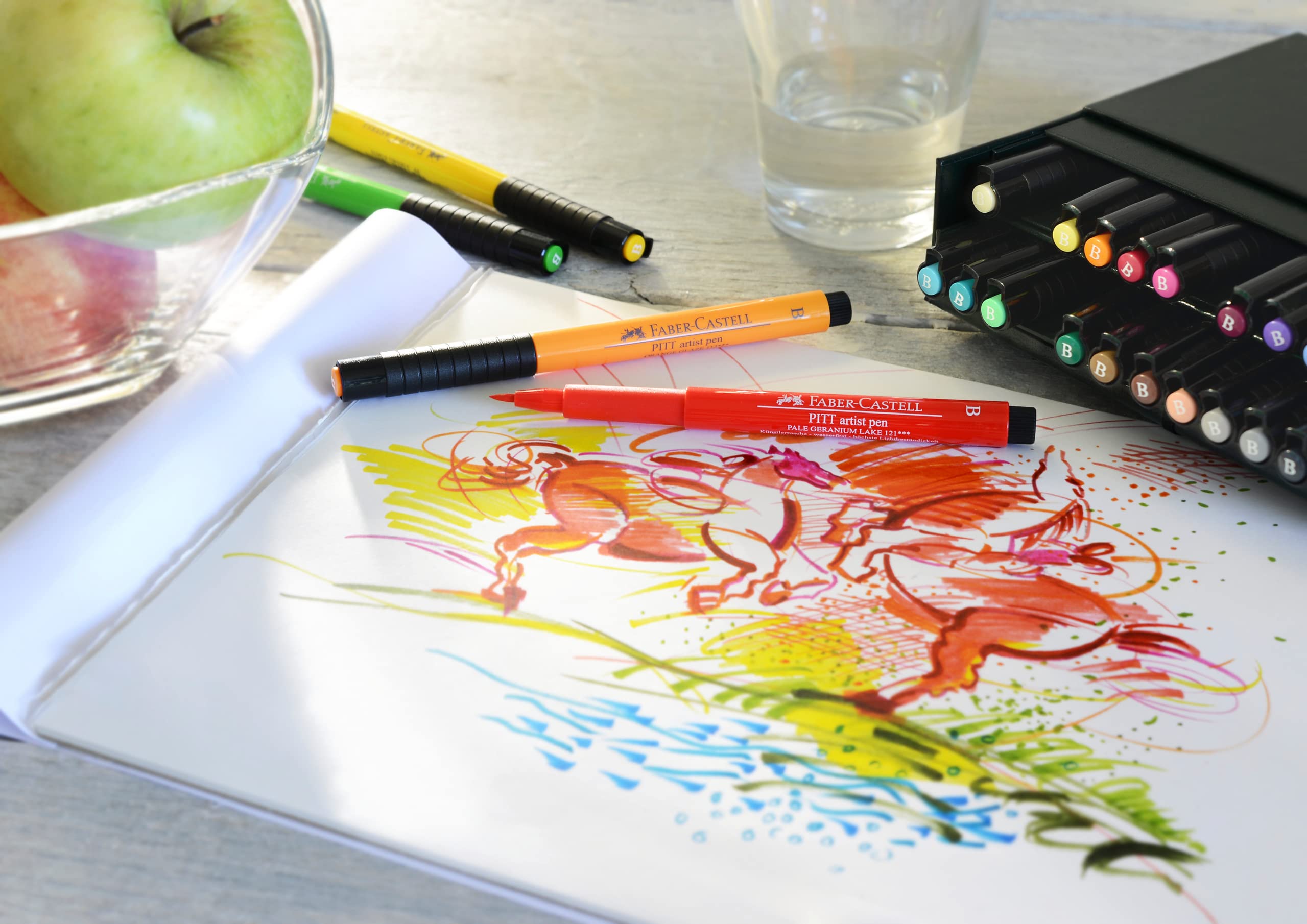 Faber-Castel Pitt Artist Brush Pens (24 Pack), Multicolor