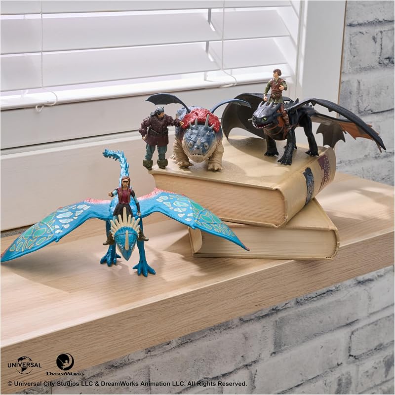- Figurine Articulée Dragon Tempête + Viking Astrid