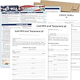 BLOOMOST Last Will & Testament Kit 2025 – Easy Legal Will for Seniors & Young Adults, Do It Yourself Kit, Smart Estate Planning Kit, Includes 2 Forms, Codicil Guide, Information Sheet, Kraft Envelopes