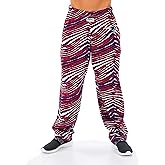Zubaz NFL Mens Zebra Pant Left Hip Logo Track Pant