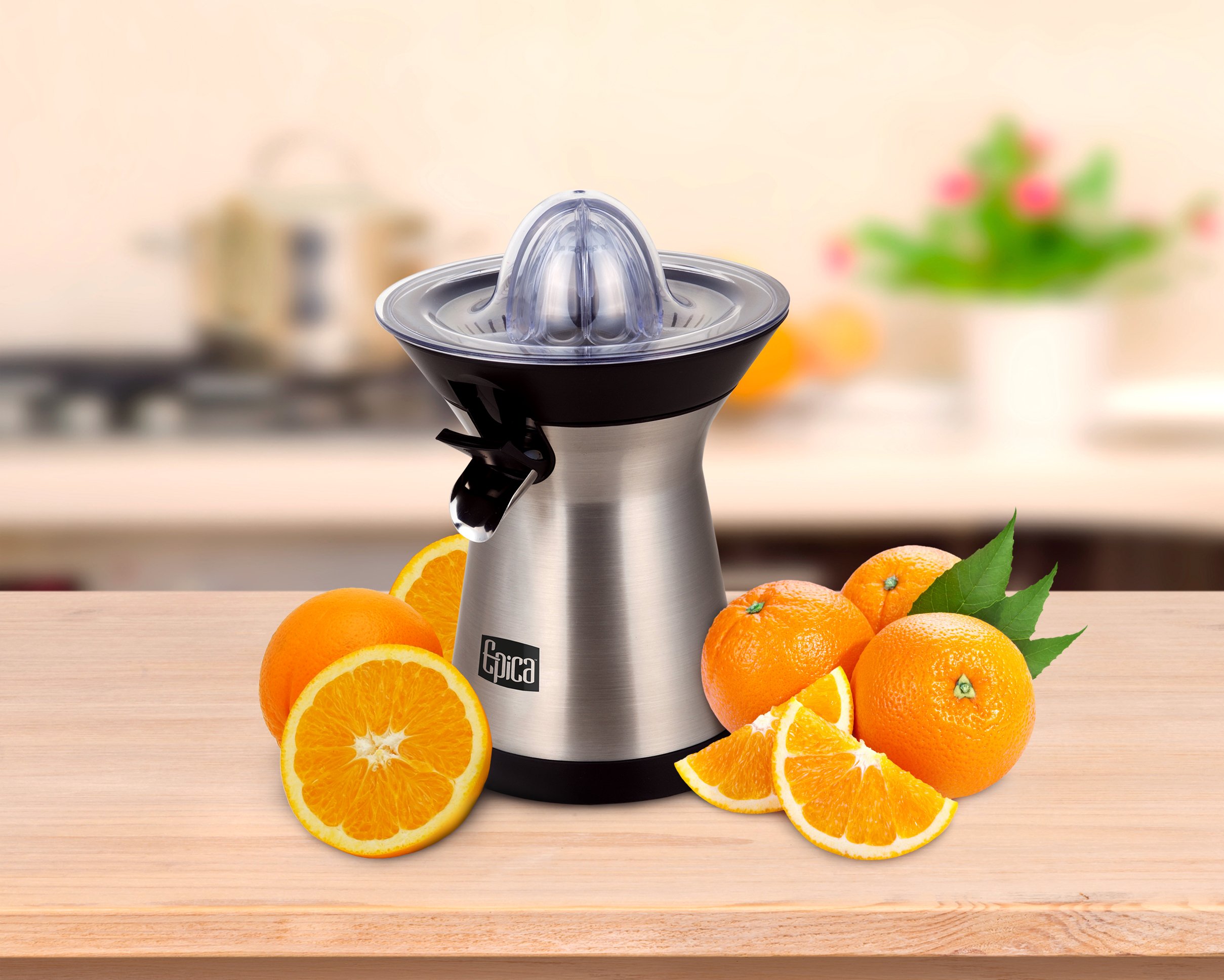 Epica Powerful Stainless Steel Whisperquiet Citrus Juicer70 Watt