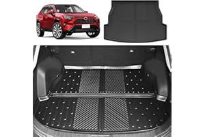 JTYZSM Rear Cargo Mat for 2019-2024 Toyota RAV4 All Weather Trunk Mat TPE Rear Cargo Liner for 2019 2020 2021 2022 2023 2024 RAV4