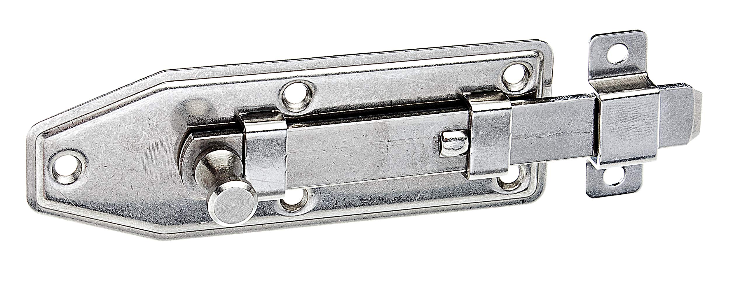 Gah-Alberts 113278 Window Lock Stainless Steel Straight with Loop Attached L x B 100 x 35/1 Sliding Width 16