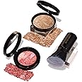 LAURA GELLER NEW YORK 40+ Club Blush-n-Balance 3pc Kit: Baked Balance-N-Brighten Color Correcting Foundation, Medium + Retractable Kabuki Brush + Baked Blush-N-Brighten, Tropic Hues