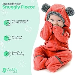Fleece Baby Bunting Bodysuit – Infant One Piece
