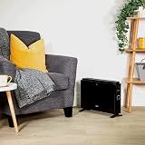 Zanussi 2000W Electric Convector Heater Freestanding Black 3 Heat Settings view 5