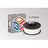 IC3D White 1.75mm PLA 3D Printer Filament - 2.1lb Spool - Dimensional Accuracy +/- 0.05mm - Professional Grade 3D Printing Filament - MADE IN USA