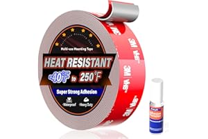 Cosygo Double Sided Tape Heavy Duty Made of 3M VHB, 15FT Outdoor Heat Resistant Automotive Waterproof Mounting Tape, 1.2In Width Super Strong Adhesion Foam Tape