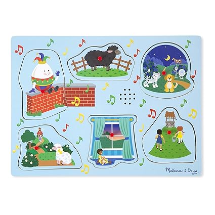 Melissa & Doug Nursery Rhymes 2 Sound Puzzle (6 Piece)