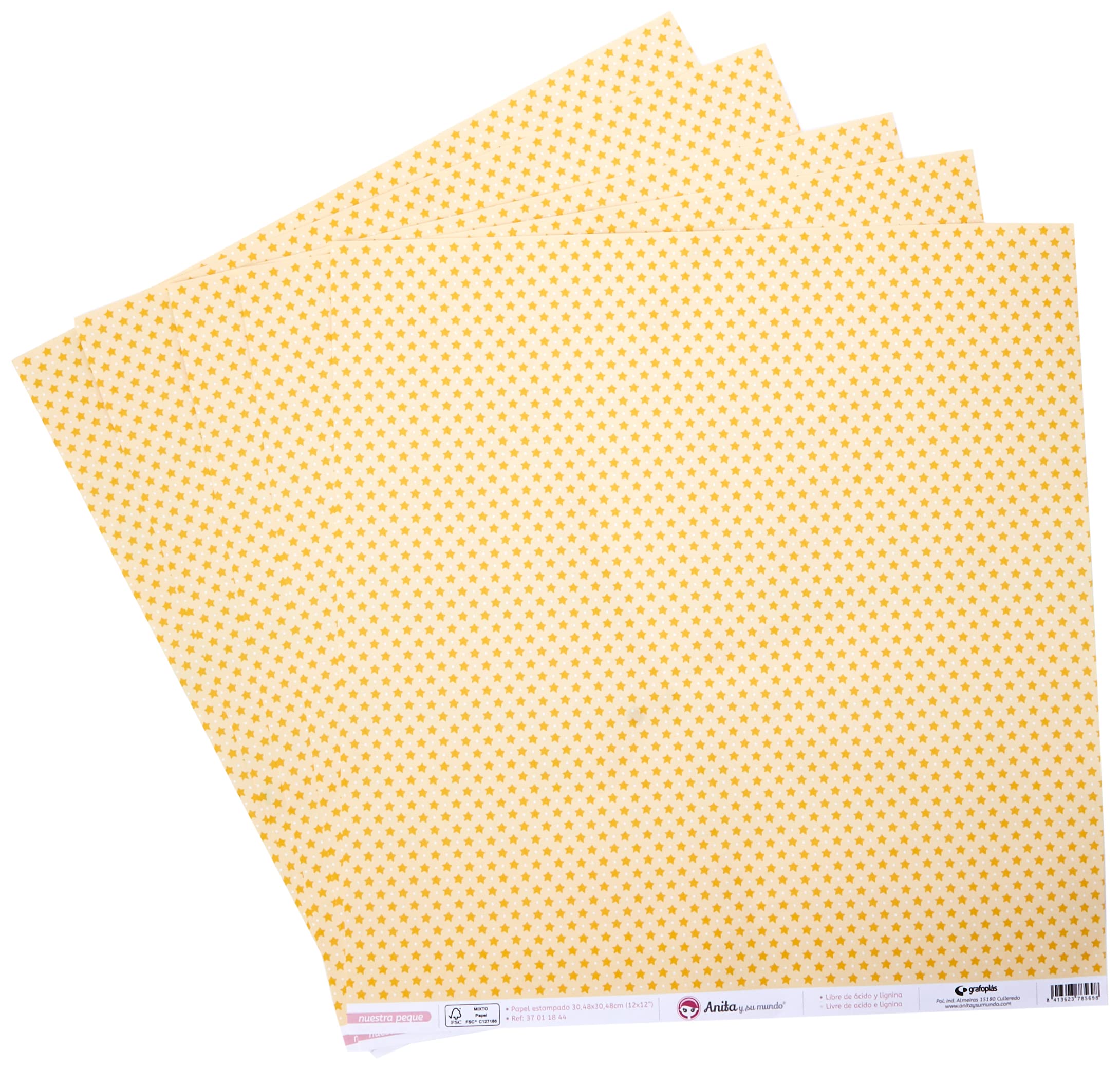 Anita and Su Mundo Collection Our Small Scrapbooking Papers, Paper, Sheets, 12" x 12"