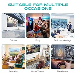 AAJK Projector Screen 100 inch, Washable Projector
