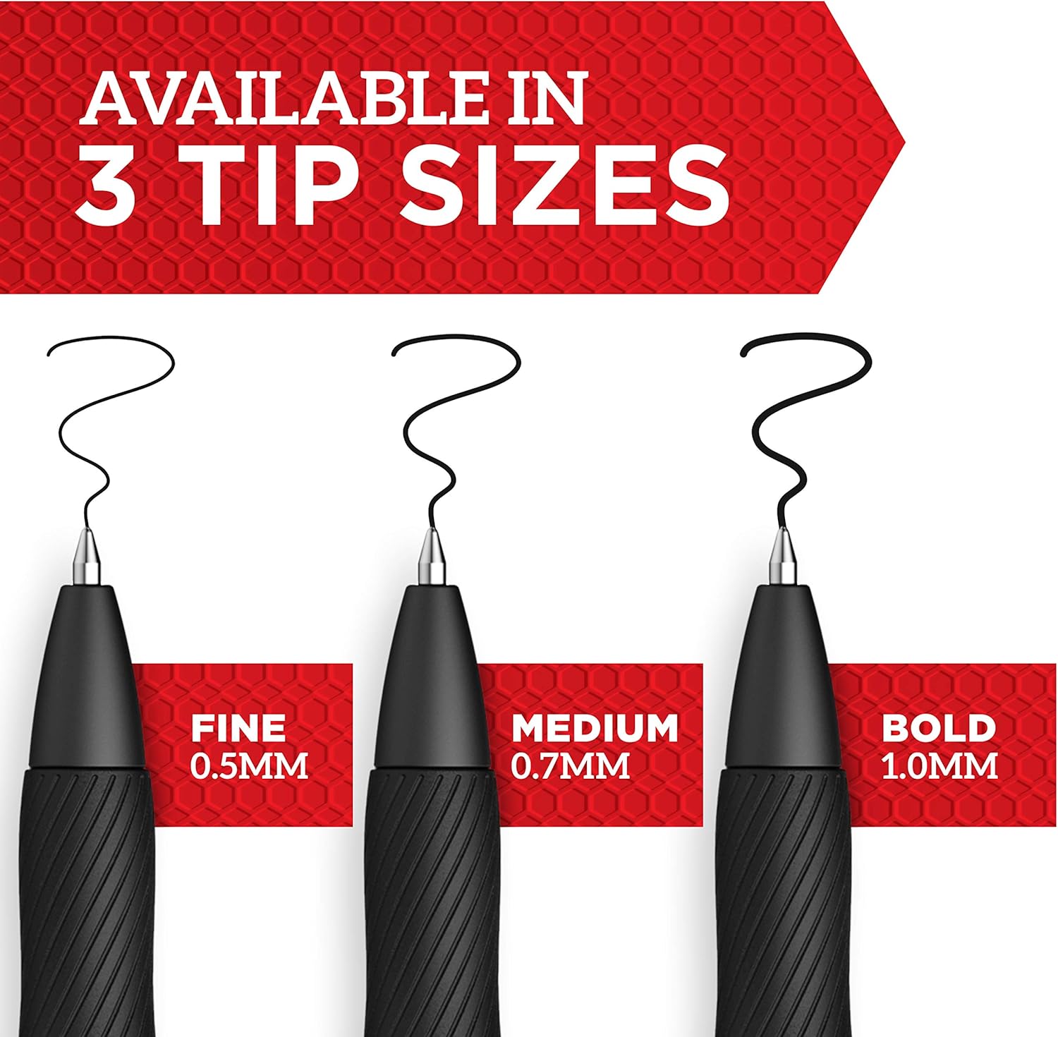 Sharpie S-Gel, Gel Pens, Bold Point (1.0mm), Black Ink Gel Pen, 12 Count: Office Products