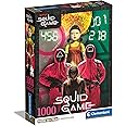 Clementoni - Squid Game Game-1000 Pieces, Poster Included, Netflix Puzzle, TV Series, Fun for Adults, Made in Italy, 39859, Multicoloured