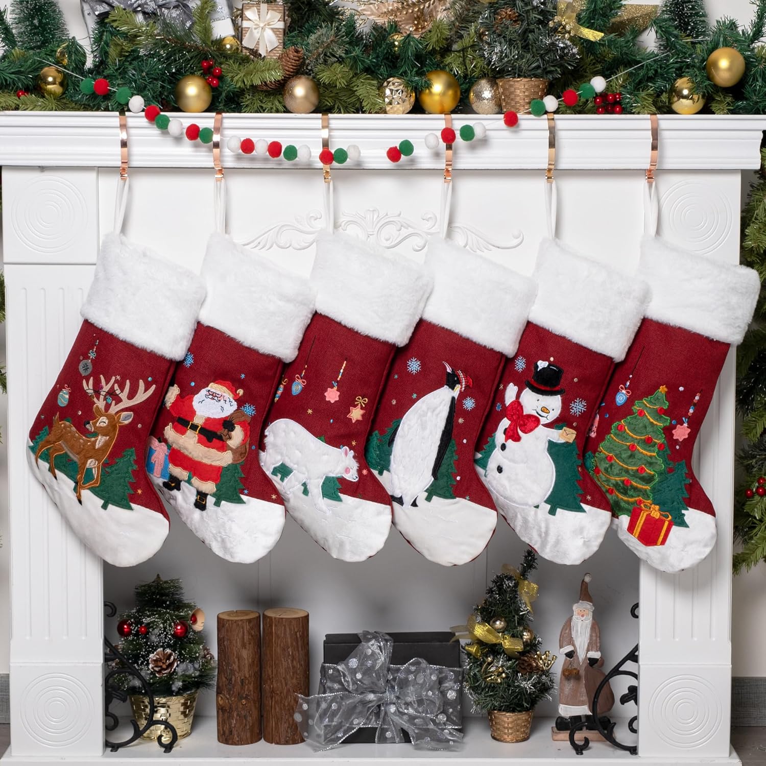 Stockings & Holders - GEX 2023 New Christmas Stockings for Family 20