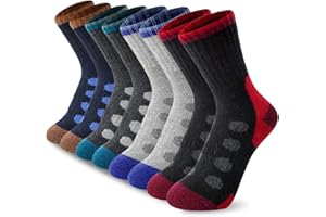 BISOUSOX Kids Wool Socks Boys Socks 10-12 Years Old Soccer Baseball Youth 6-8 Thermal Hiking Boot Crew Cushion Sock Gift
